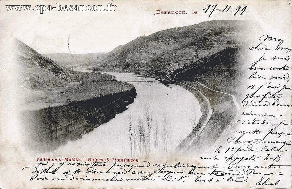 Besançon - Vallée de la Malate. - Ruines de Montfaucon